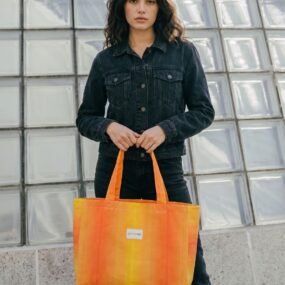 Oberer Griessbach Maxi Shopper Tasche – Upcycled aus alten Balkonmarkisen