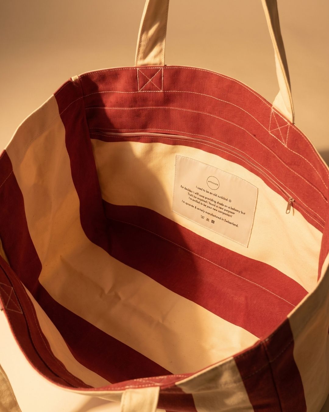 Maxi Shopper Tasche Reckenbühl - Upcycled aus alten Balkonmarkisen – Bild 3
