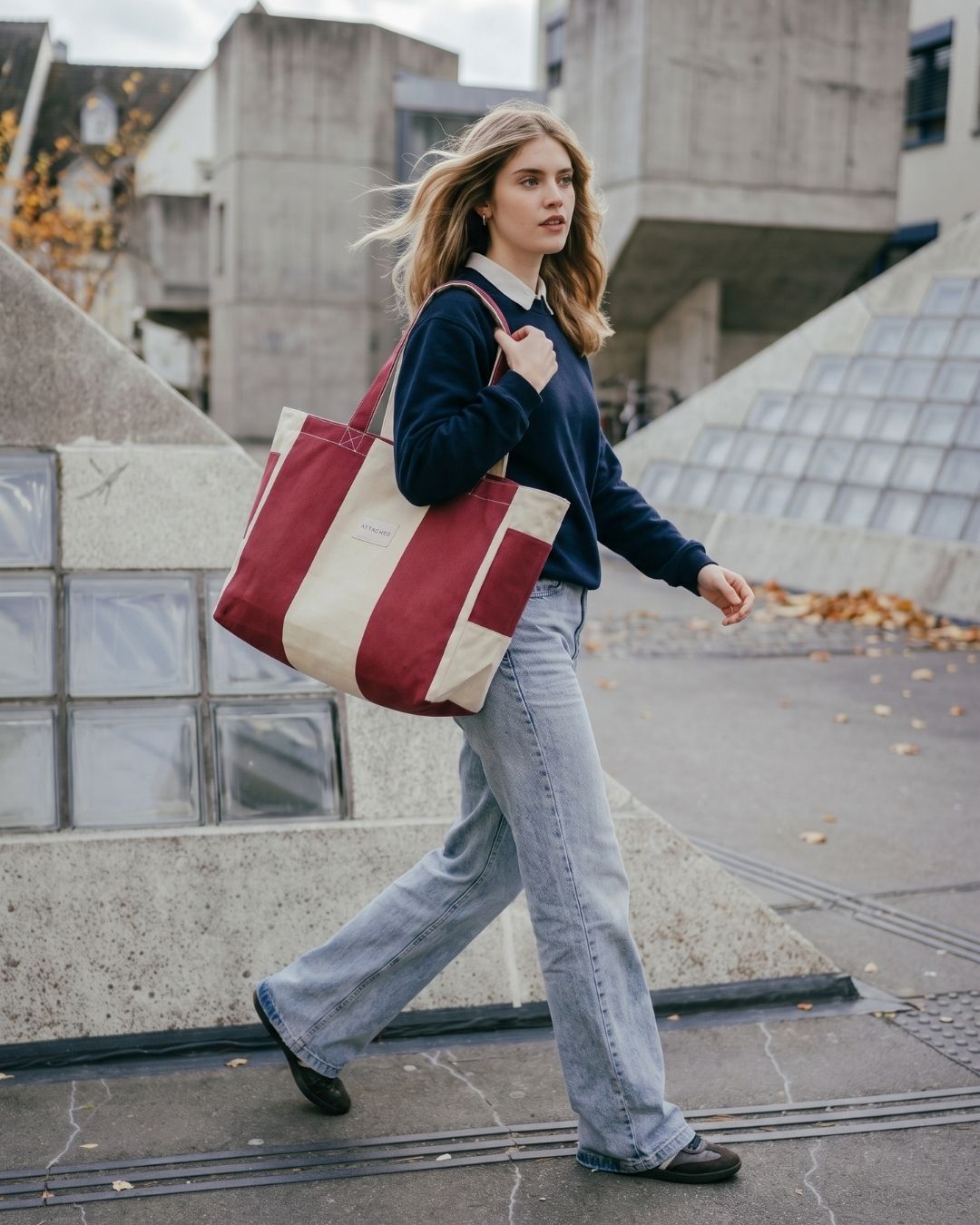 Maxi Shopper Tasche Reckenbühl - Upcycled aus alten Balkonmarkisen – Bild 2