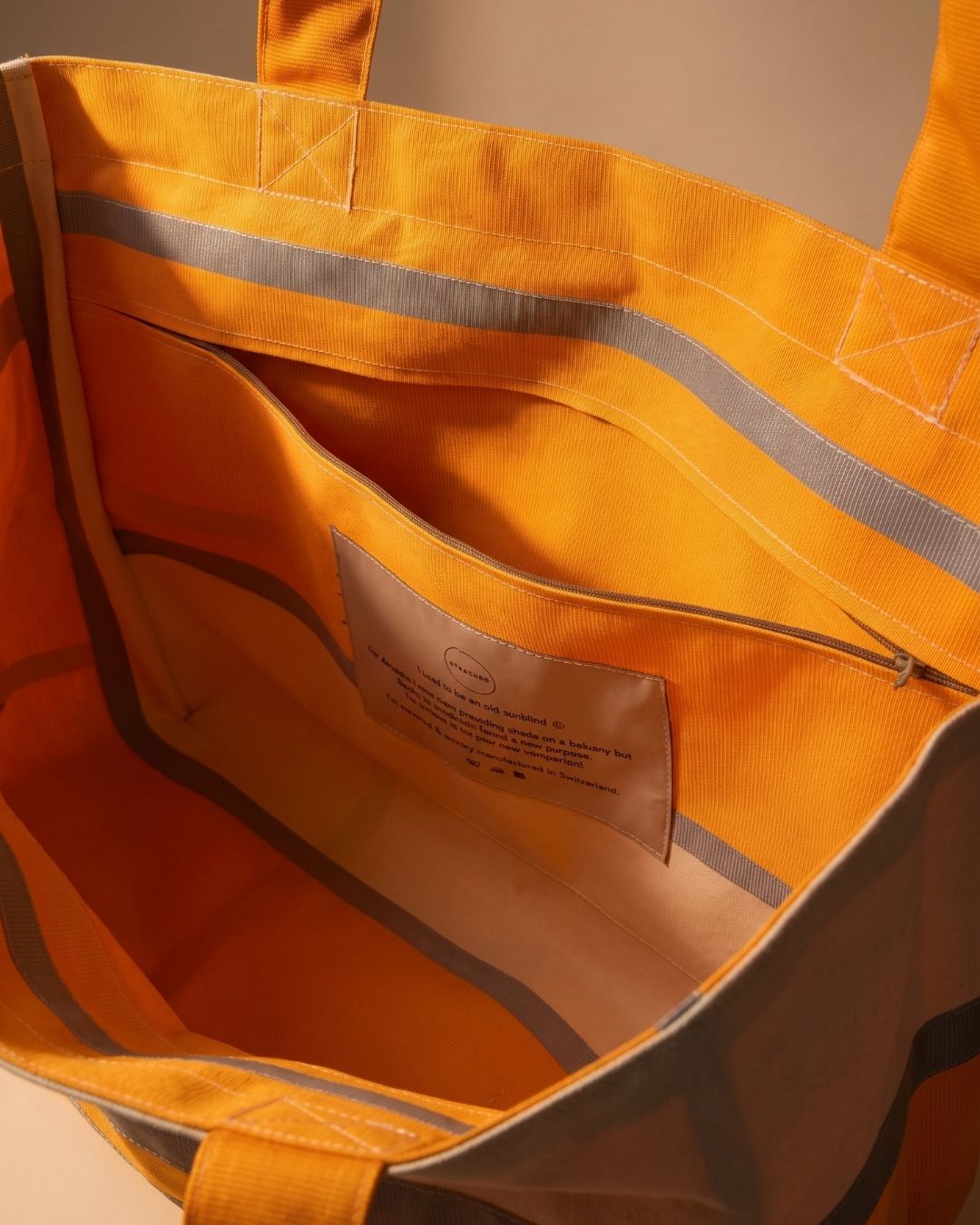 Maxi Shopper Tasche Steinhof - Upcycled aus alten Balkonmarkisen – Bild 3