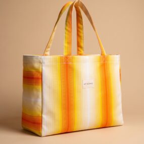 Maxi Shopper Tasche Lachenacker- Upcycled aus alten Balkonmarkisen